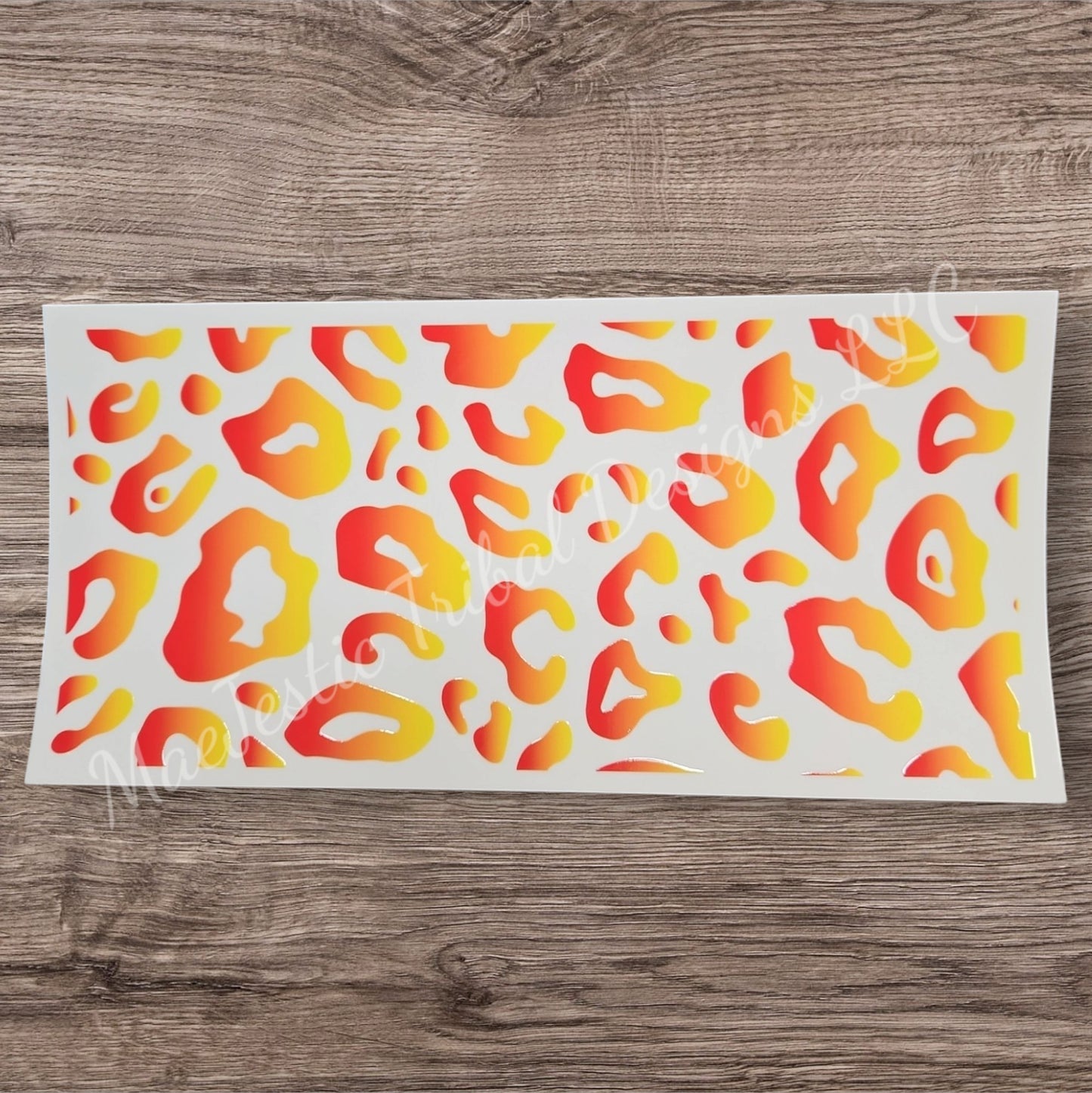 Sunset Cheetah UV Cup Wrap