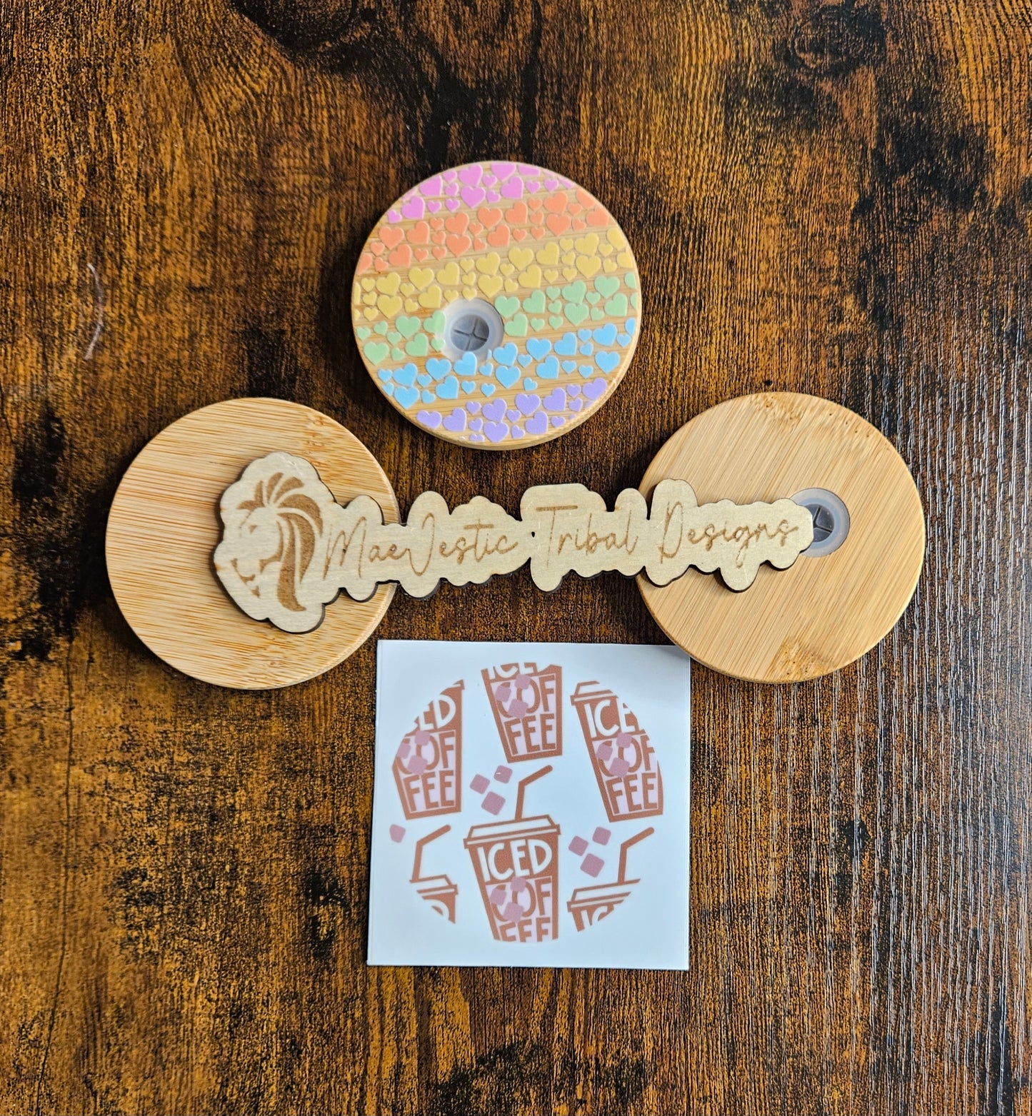 Iced Coffee UV Cup Top Decal