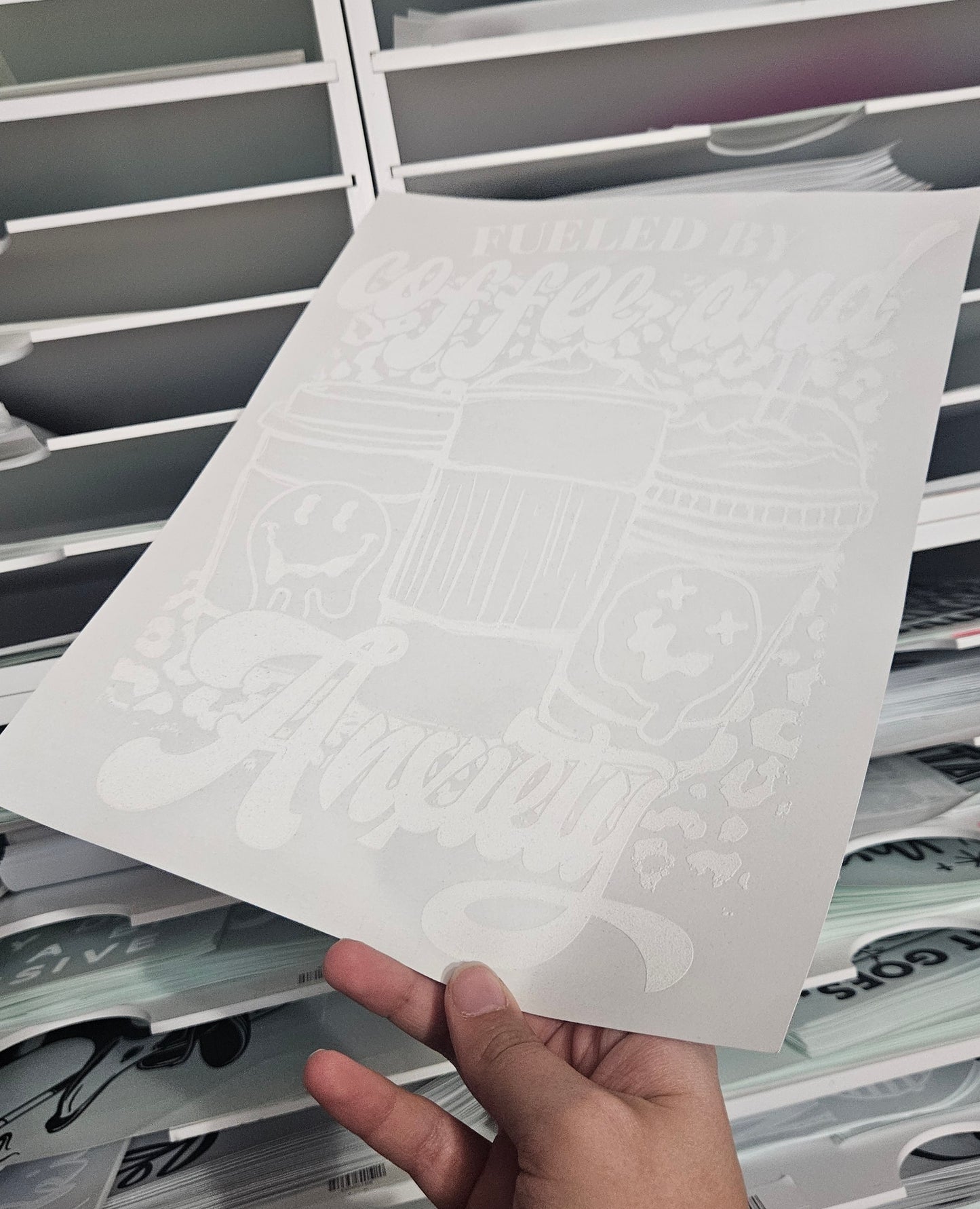 Fueled by Coffee Cups and Cheetah Transfer