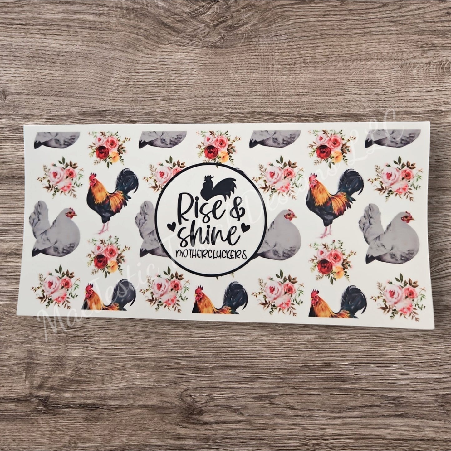 Rise & Shine Mothercluckers UV Cup Wrap