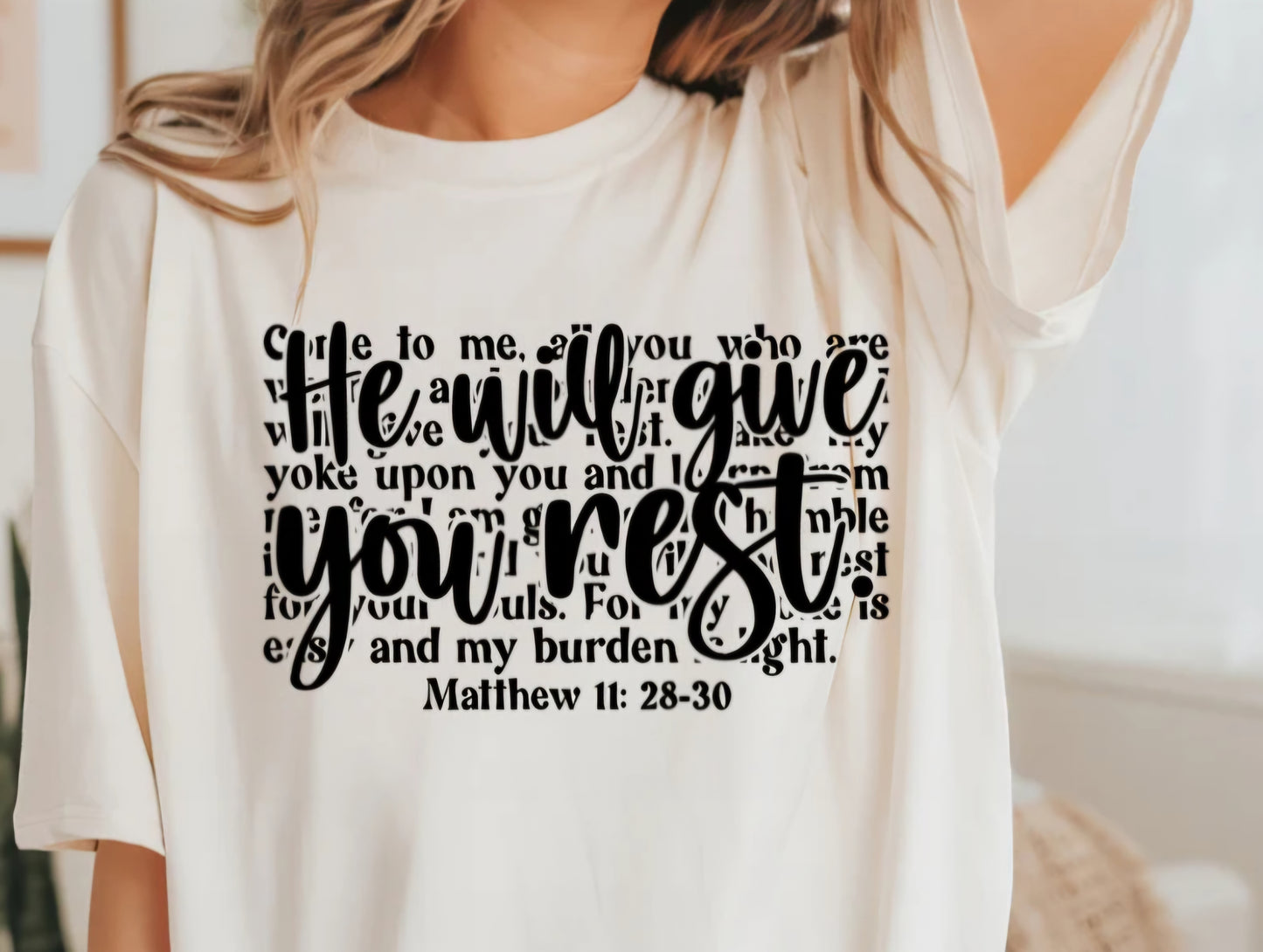 He Will Screen Print Transfer