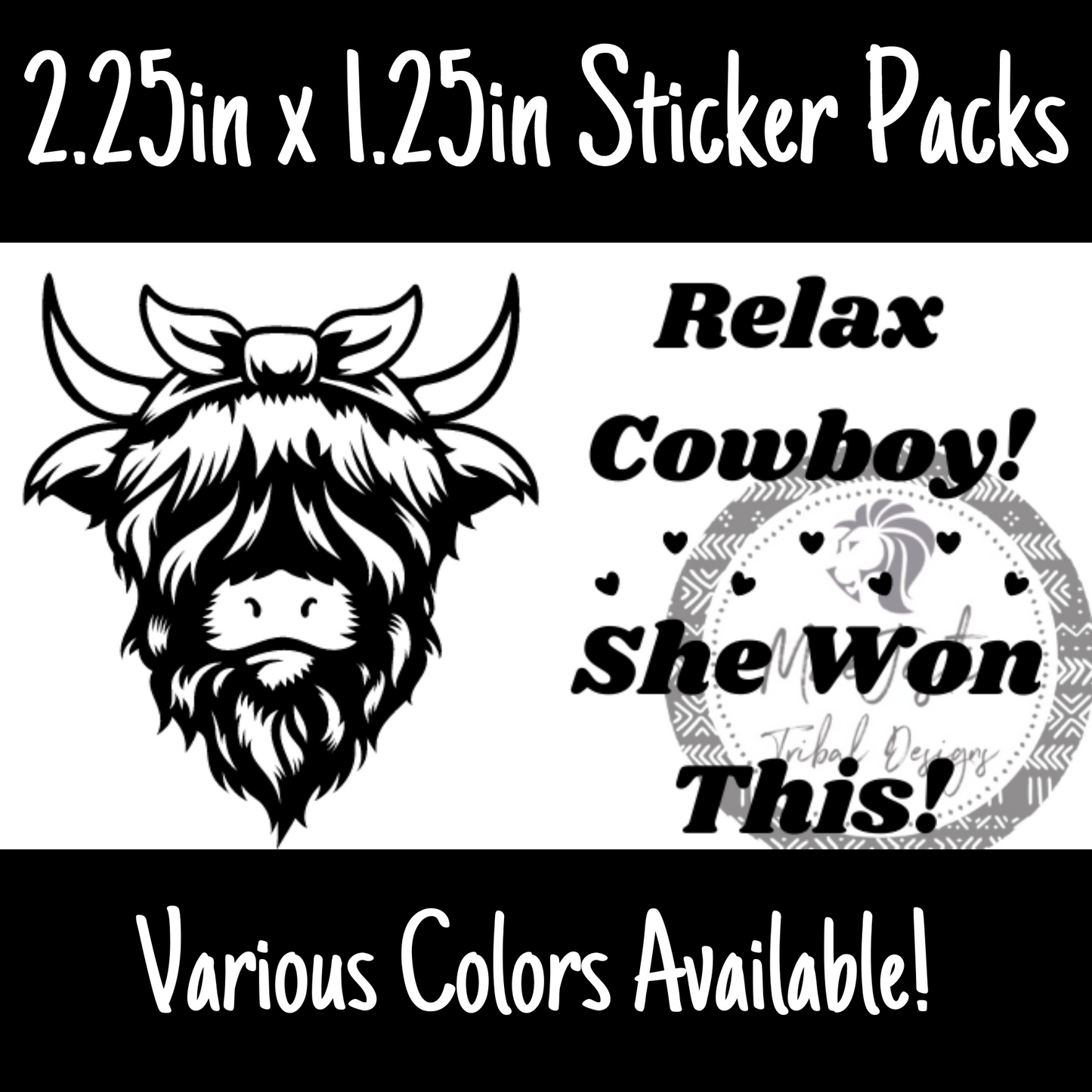 Relax Cowboy Sticker Packs