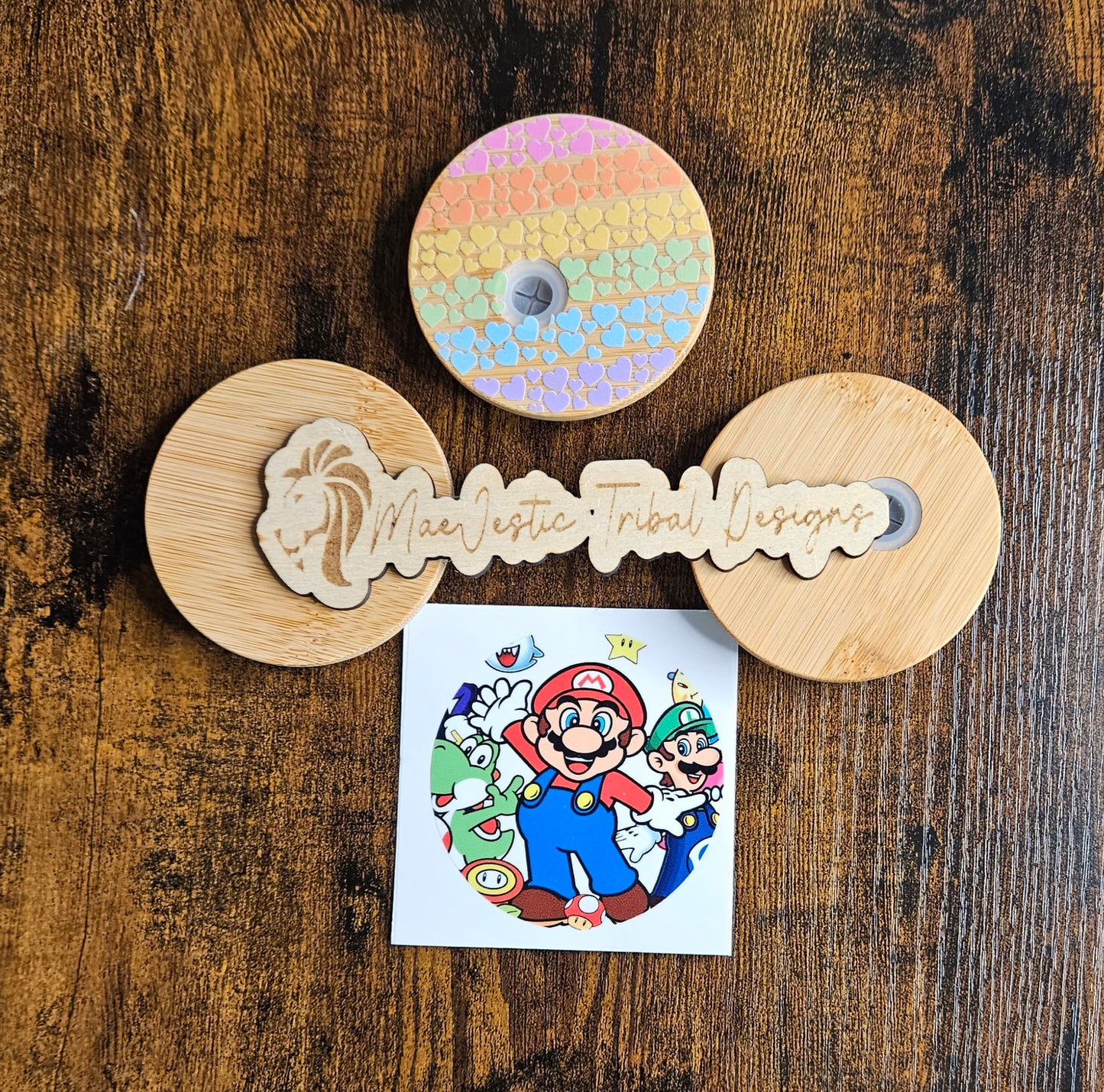 Mario UV Cup Top Decal