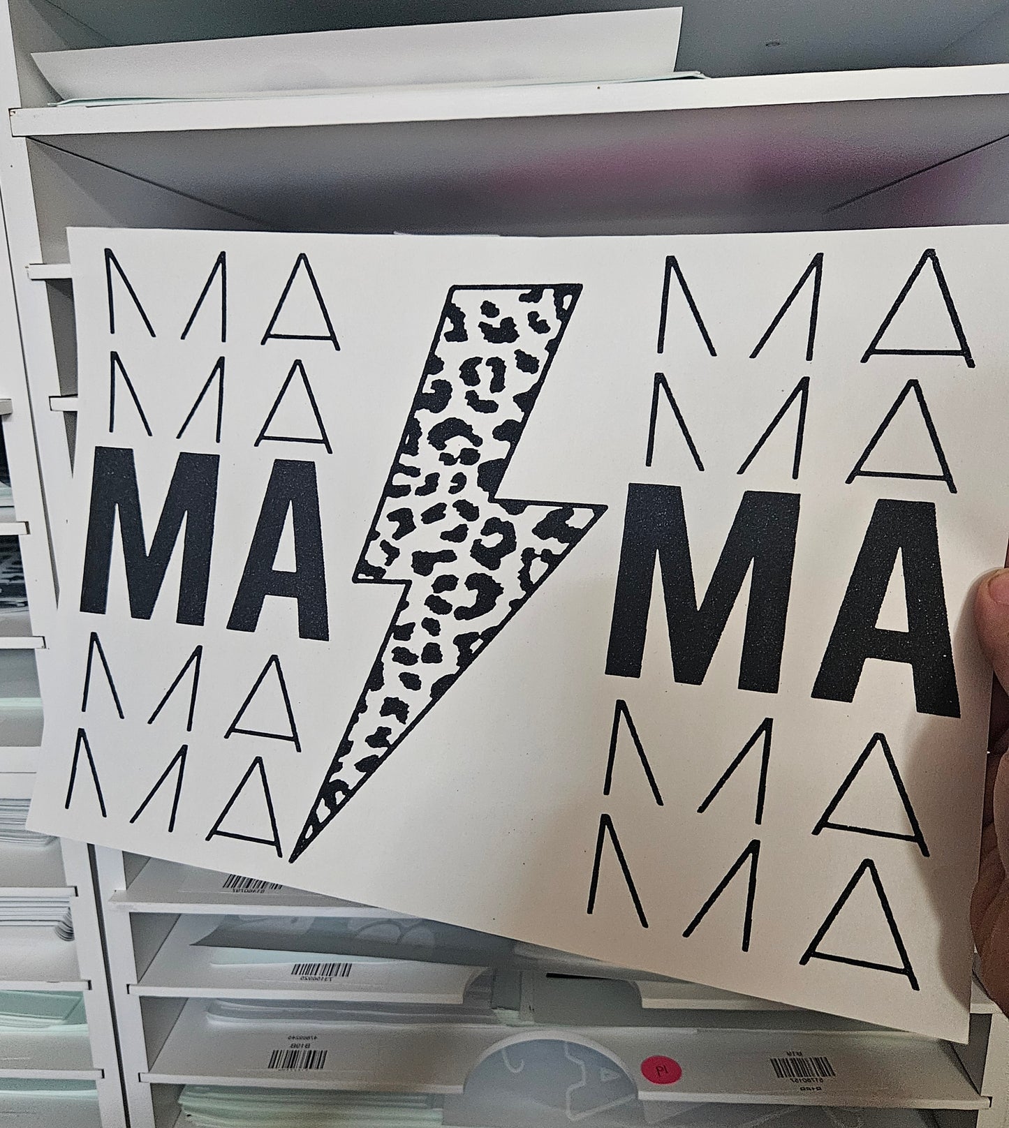 Cheetah Lighting MAMA Screen Print Transfer