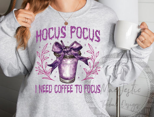 Halloween Need Coffee to Focus Unisex T-Shirt/Sweatshirt