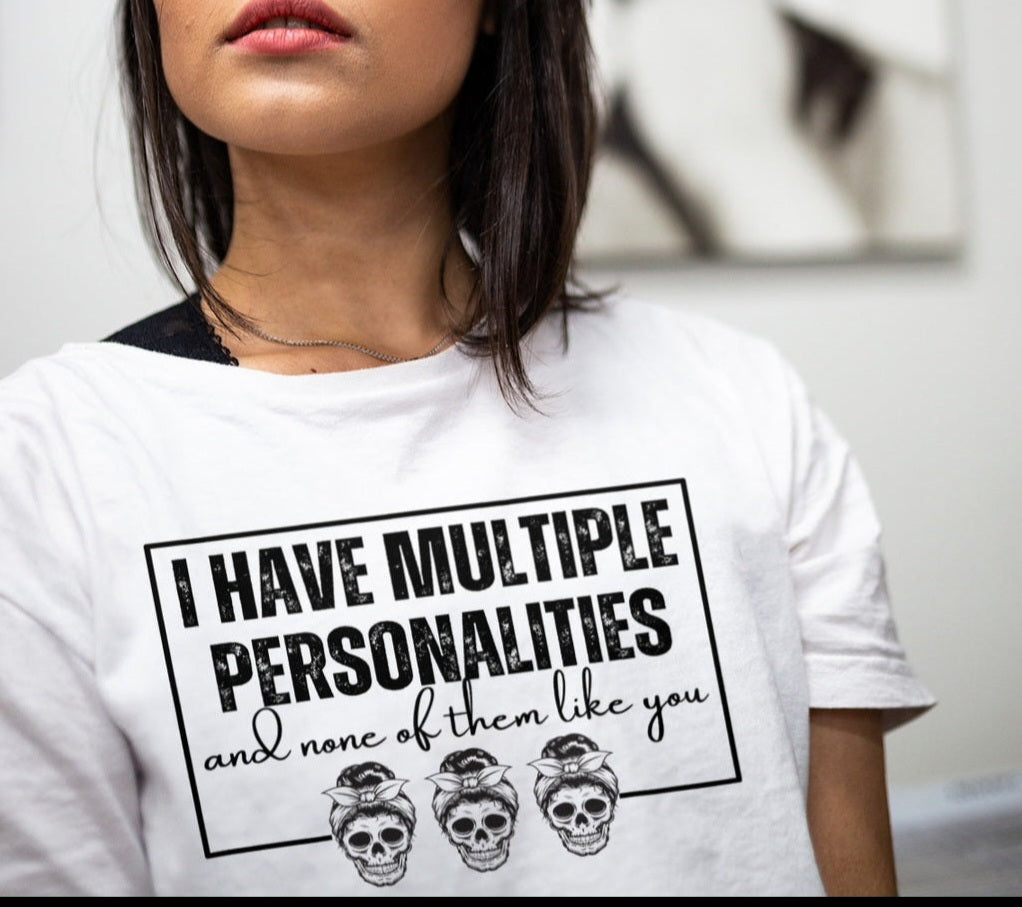 Multiple Personalities Screen Print Transfers