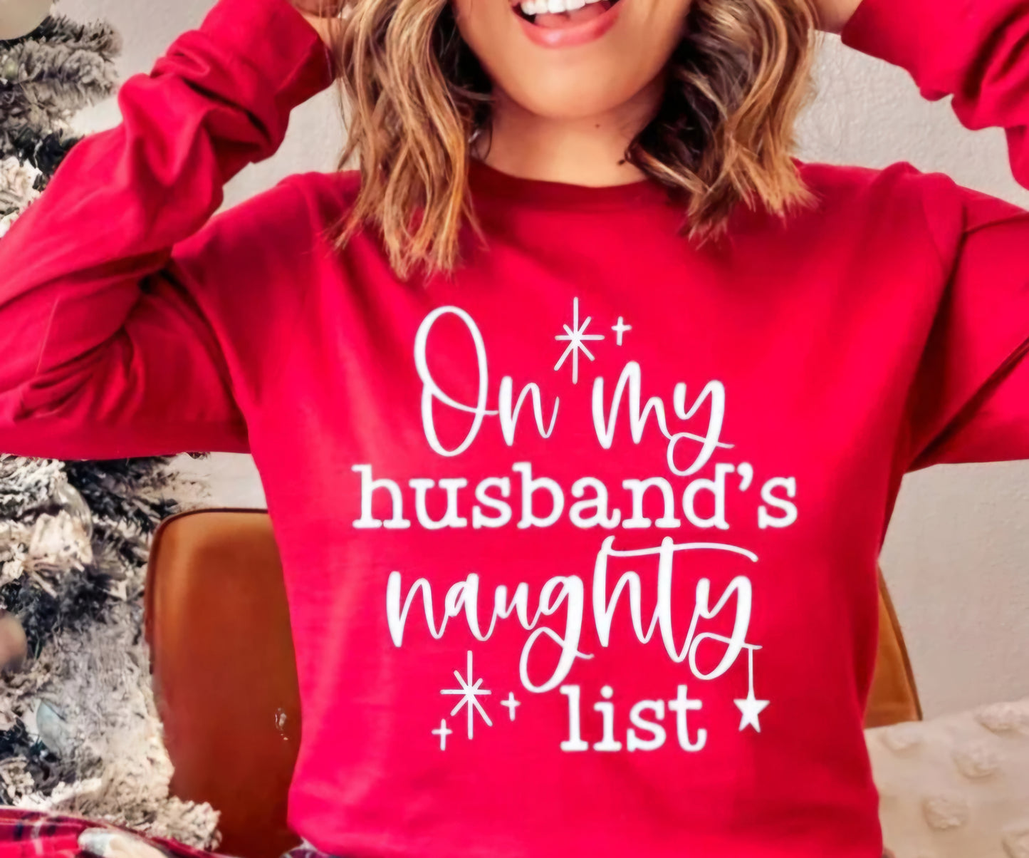 Husband's Naughty List Transfer (BLACK)