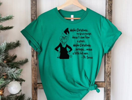 Grinch Quote Screen Print Transfer