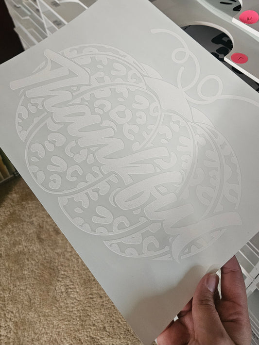 Thankful Pumpkin Screen Print Transfer