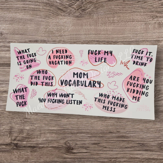 Mom Vocabulary UV Cup Wrap