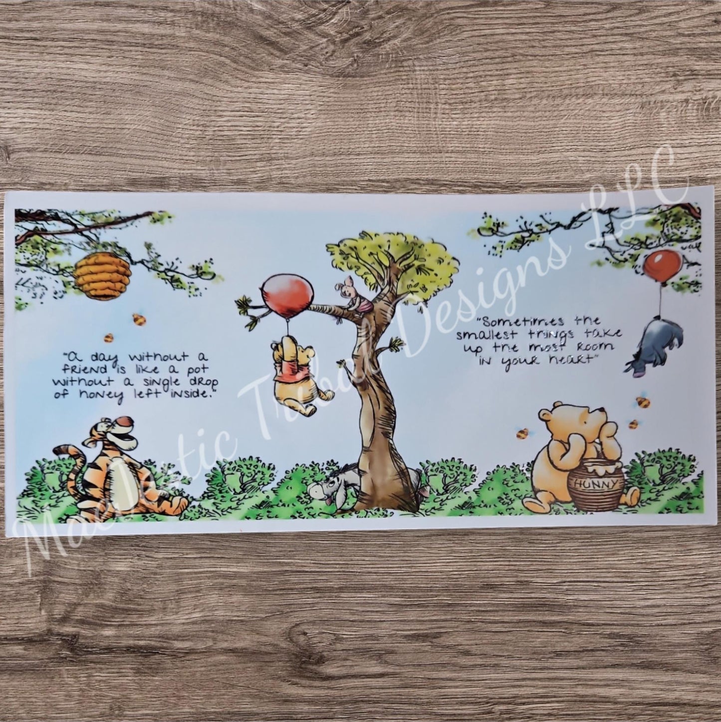 Pooh Quotes UV Cup Wrap