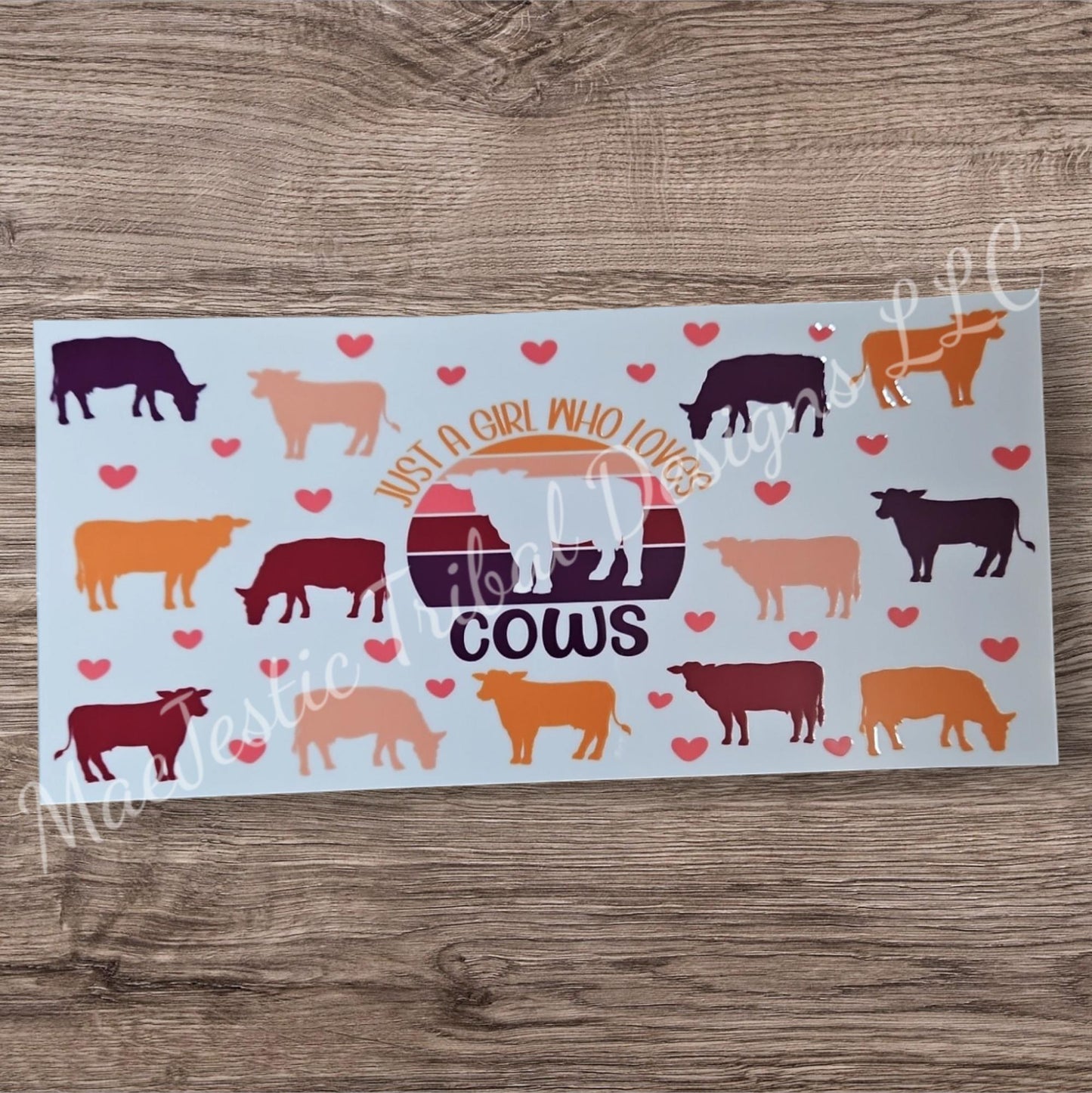 Girl Who Loves Cows UV Cup Wrap