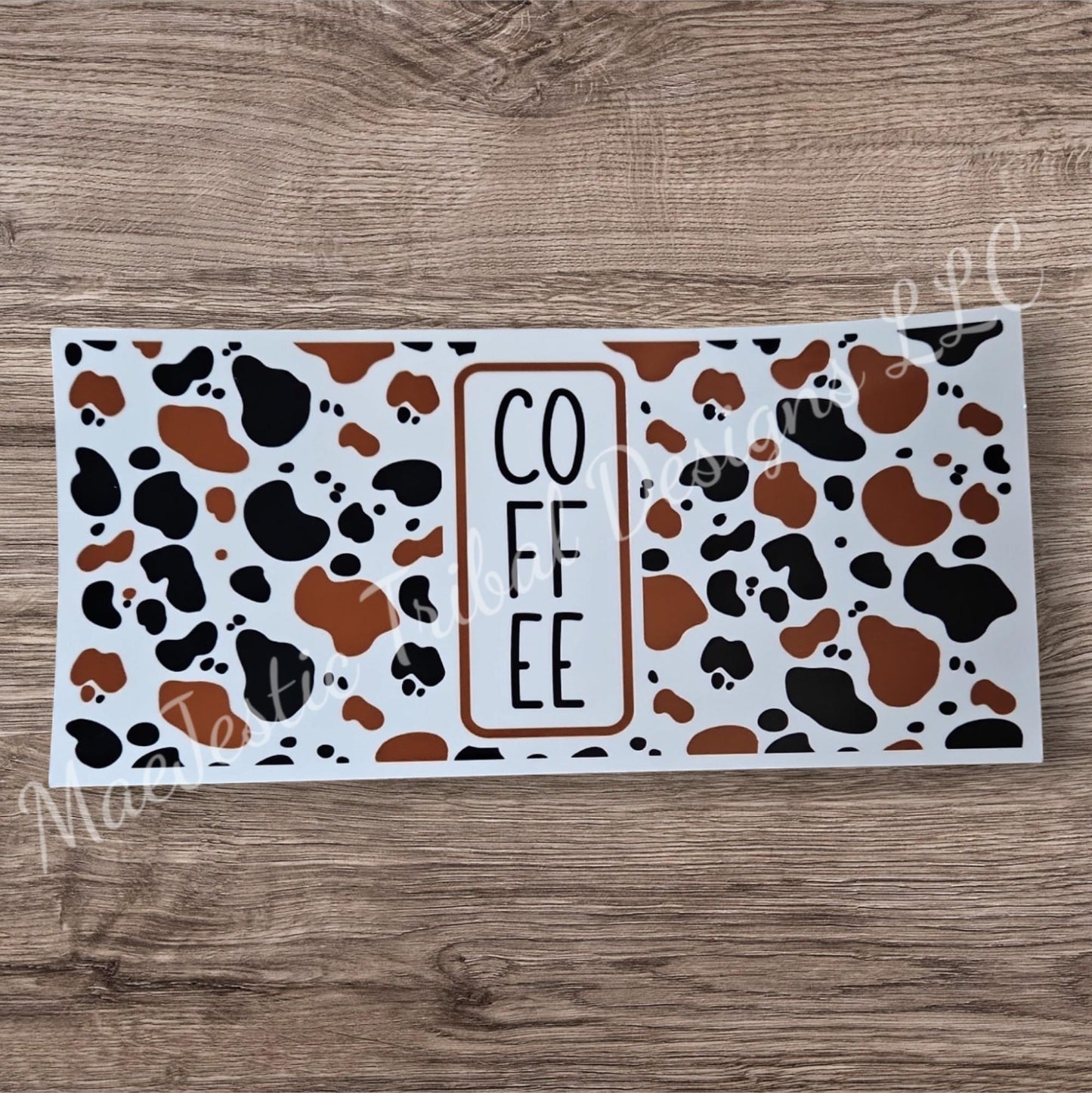 Cowhide Coffee UV Cup Wrap