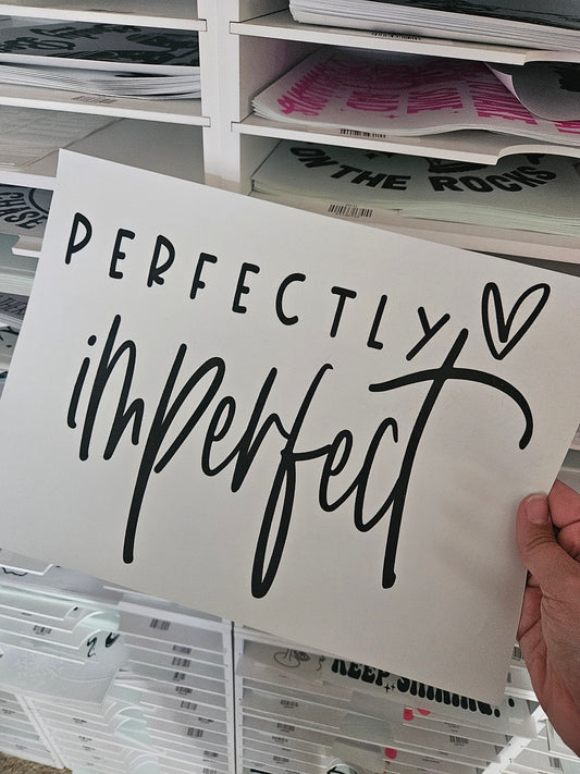 Perfectly Imperfect Screen Print Transfer