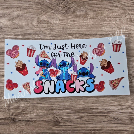 Here for Snacks UV Cup Wrap