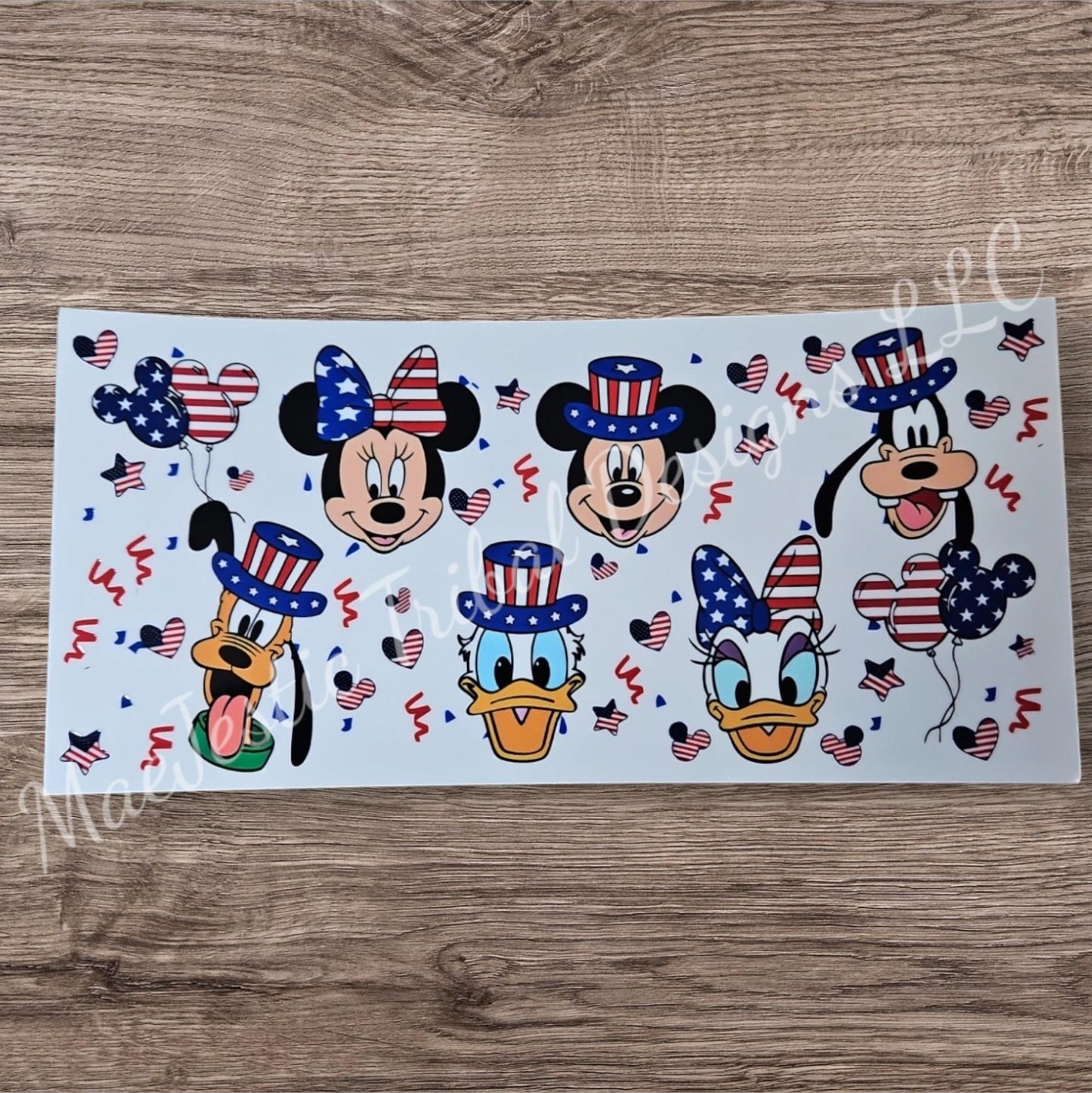 Mickey Friends 4th Of July UV Cup Wrap