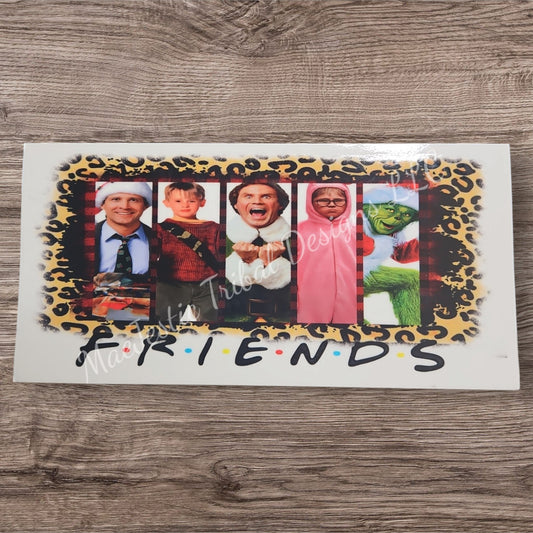 Holiday Friends Cheetah Print UV Cup Wrap