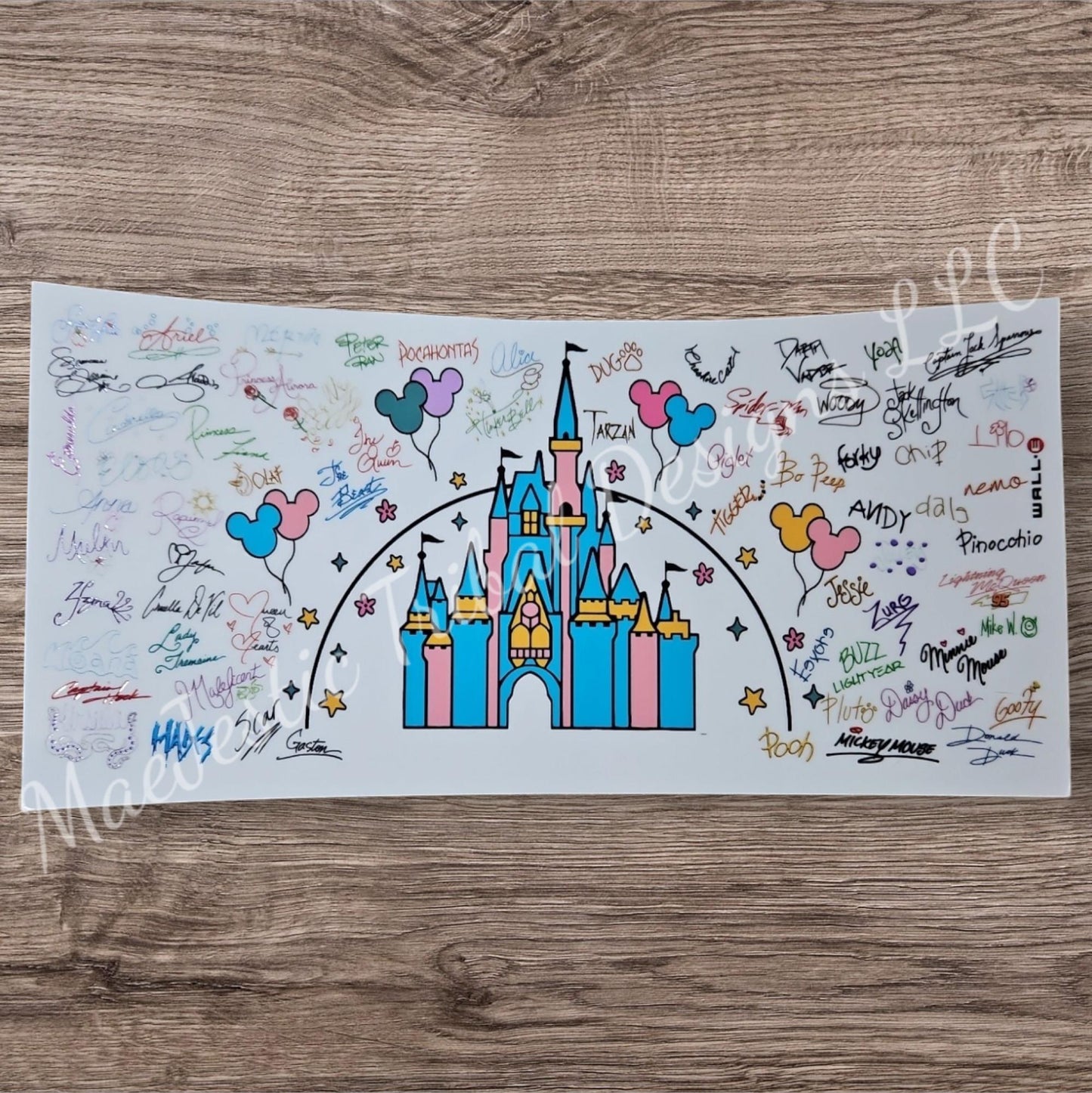 Disney Castle Autograph UV Cup Wrap